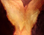 thumbnail of fire III mixed media painting